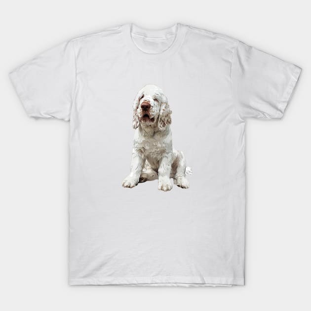Clumber Spaniel Love that face! T-Shirt by ElegantCat